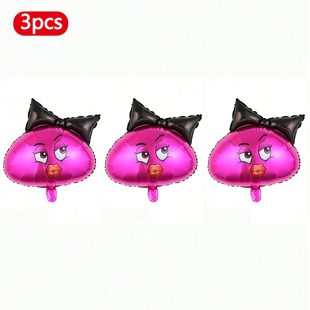 3pcs Hilarious Inflatable Balloons for Bachelorette Parties & Hen Nights - Perfect for Adult Celebrations, Room Decor, and Holiday Festivities