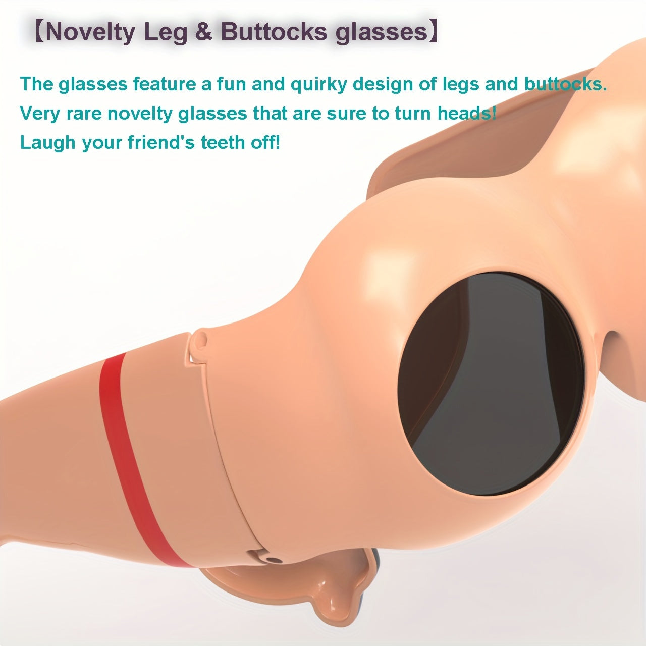1pc/2pcs Novelty Hawaiian Themed Plastic Legs and Buttocks Glasses - Funny Party Eyewear for Bachelor, Graduation, Gags - Joke Spectacles for Christmas, Halloween, Easter - Adult Prank Gift, No Electricity Needed, Suitable fo