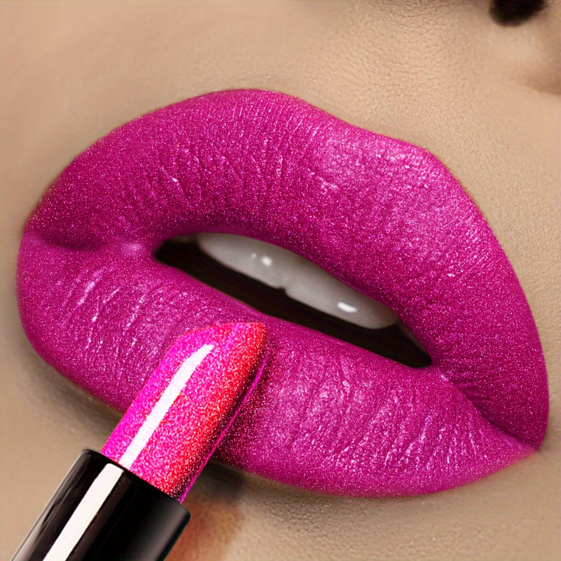 Long-lasting Star Studded Dragon Fruit Lipstick, Not Easy to Stick to the Cup, Not Easy to Fade, Glossy and Radiant Lips, Lip Makeup, Beauty Cosmetics