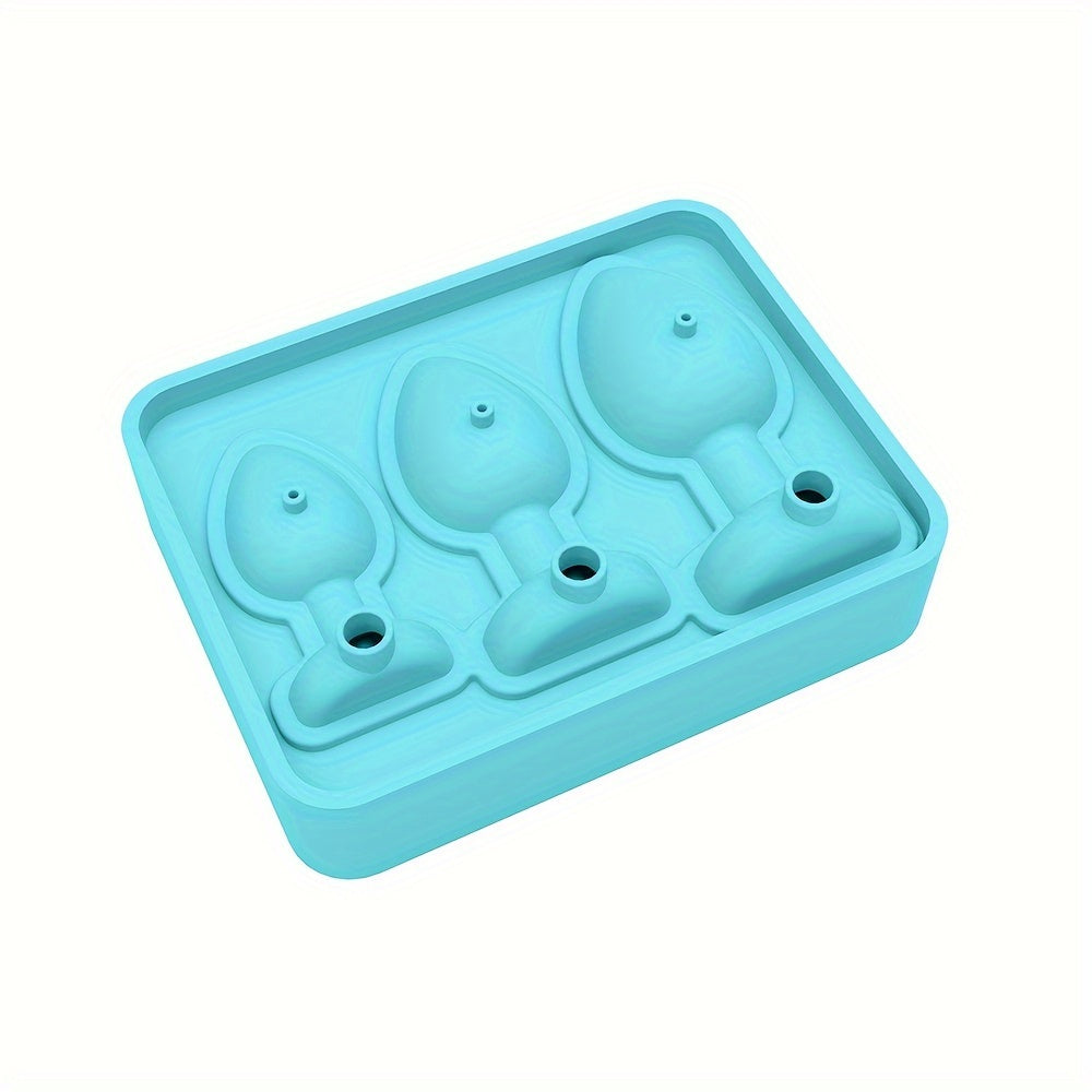 1pc Novelty Silicone Ice Molds, Fun Prank Party Ice Cube Molds, Anal Plug Shaped Ice Cube Tray, Reusable Silicone Ice Maker Molds - No Power Required!, Ice Molds Silicone
