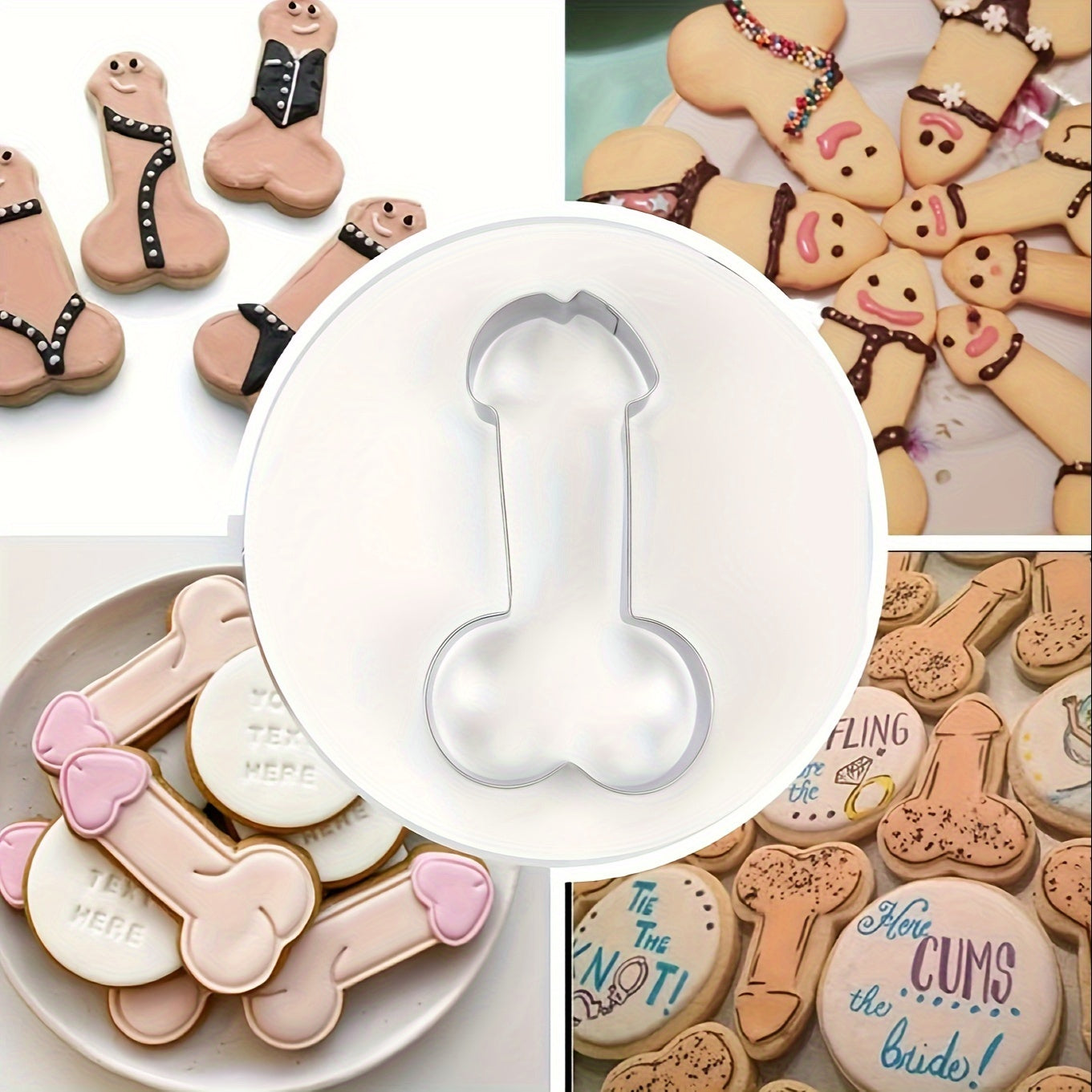 Stainless Steel Creative Clay Molds, Funny Molds, Stainless Steel Cookie Cutter