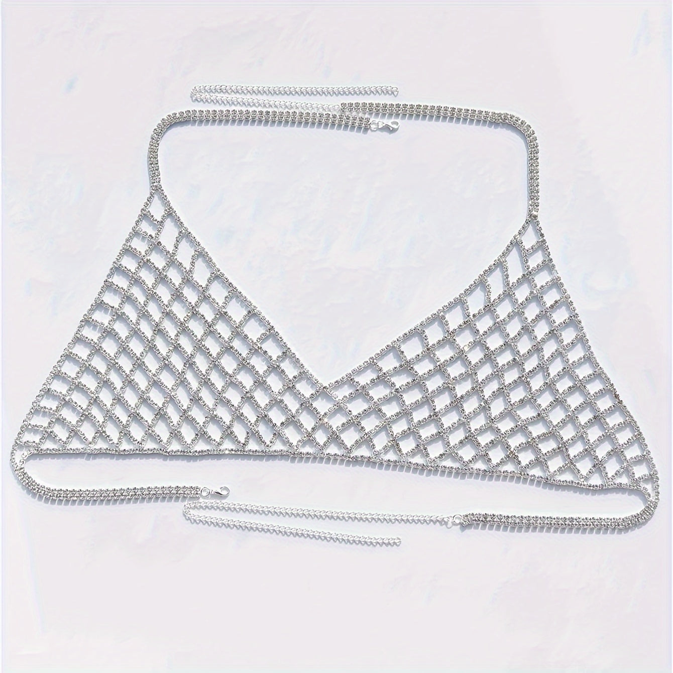 Summer Beach Fashion Sexy Rhinestone Chest Chain Banquet Party Fun Bikini Jewelry Shining Bra Chain