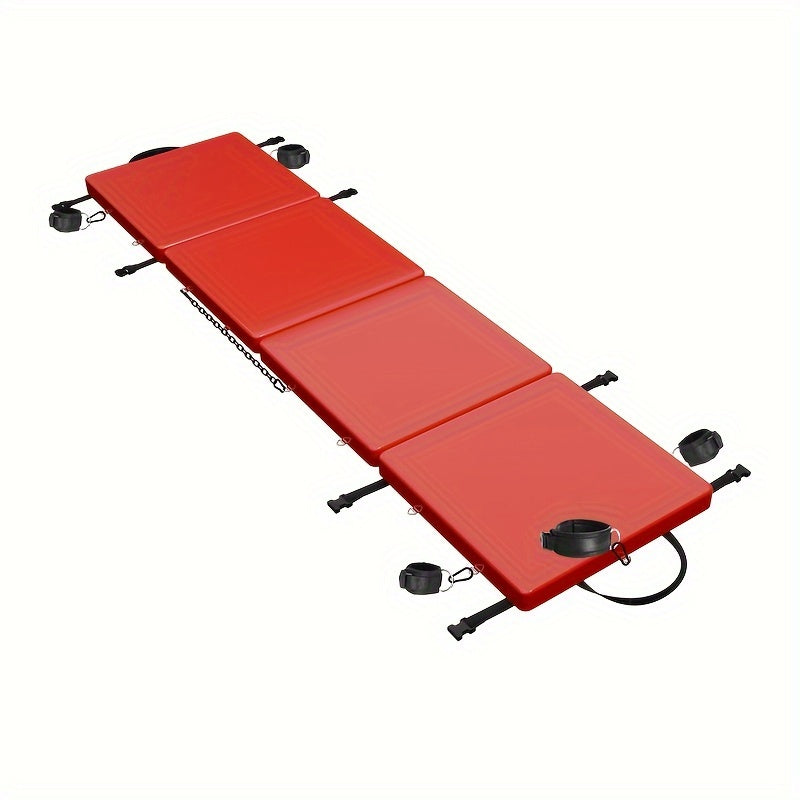 SM Folding Bed Black and Red Couple Bondage Props Portable Mat Sex Furniture