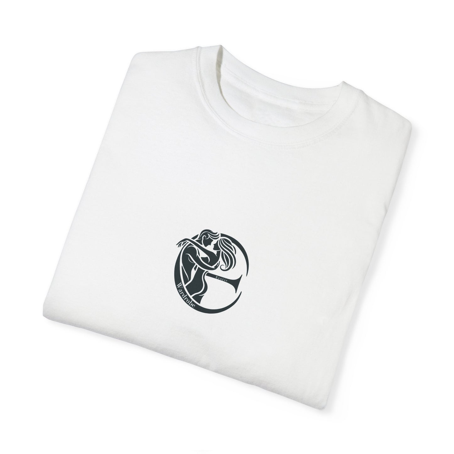 Unisex Garment-Dyed T-shirt with black logo