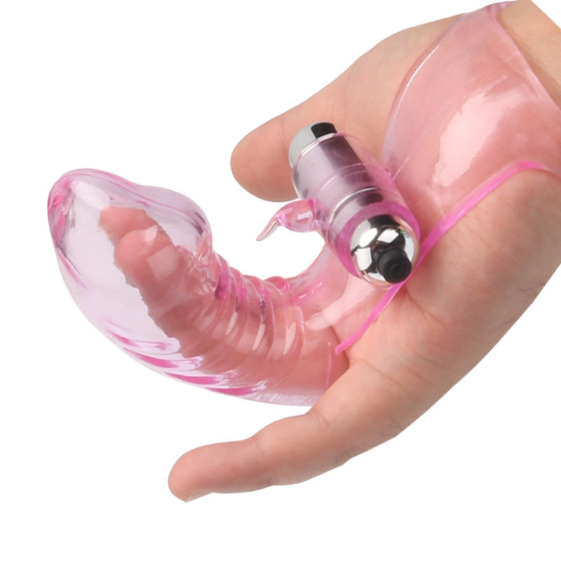 1pc Adult Fun Finger Vibrator Sets For Men And Women, Digging Soft Jelly Crystal Sets, Clit Vagina Vibrating Massage Tools, Fun Sex Toys (batteries Not Included)