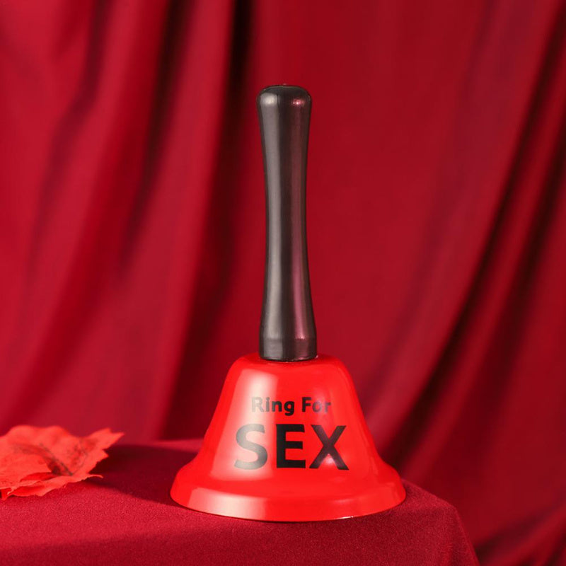 1pc Novelty Hand-held Metal Call Bell with "Ring for SEX" Inscription – Uncharged, Wireless, No Battery Required, Iron Construction for Bachelor Party Decoration or Romantic Gag Gift