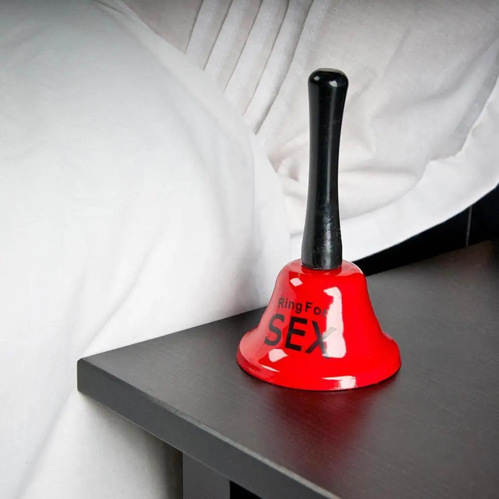 1pc Novelty Hand-held Metal Call Bell with "Ring for SEX" Inscription – Uncharged, Wireless, No Battery Required, Iron Construction for Bachelor Party Decoration or Romantic Gag Gift