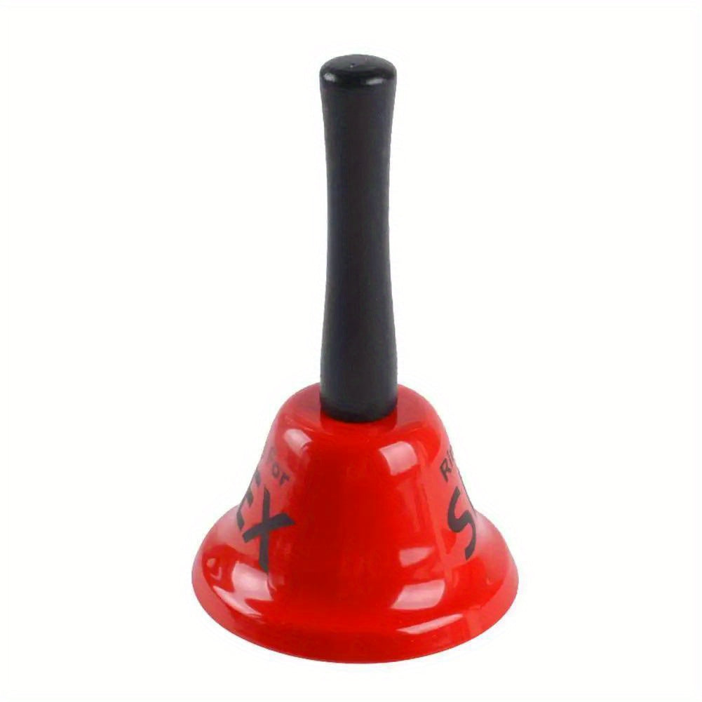 1pc Novelty Hand-held Metal Call Bell with "Ring for SEX" Inscription – Uncharged, Wireless, No Battery Required, Iron Construction for Bachelor Party Decoration or Romantic Gag Gift