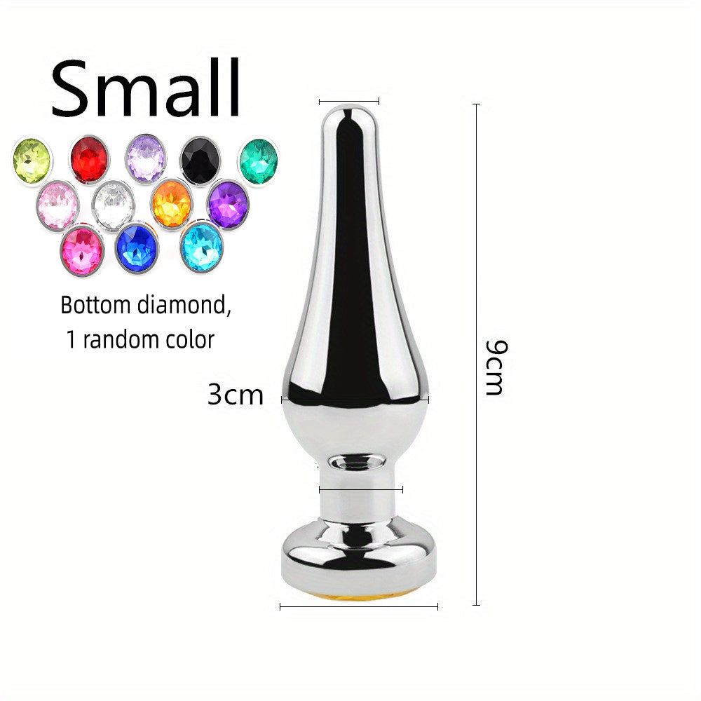 Large Metal Anal Plugs for Men and Women: Big Prostate Massagers, Sex Toys, Wireless, No Battery Required
