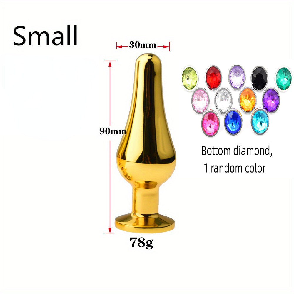 Large Metal Anal Plugs for Men and Women: Big Prostate Massagers, Sex Toys, Wireless, No Battery Required