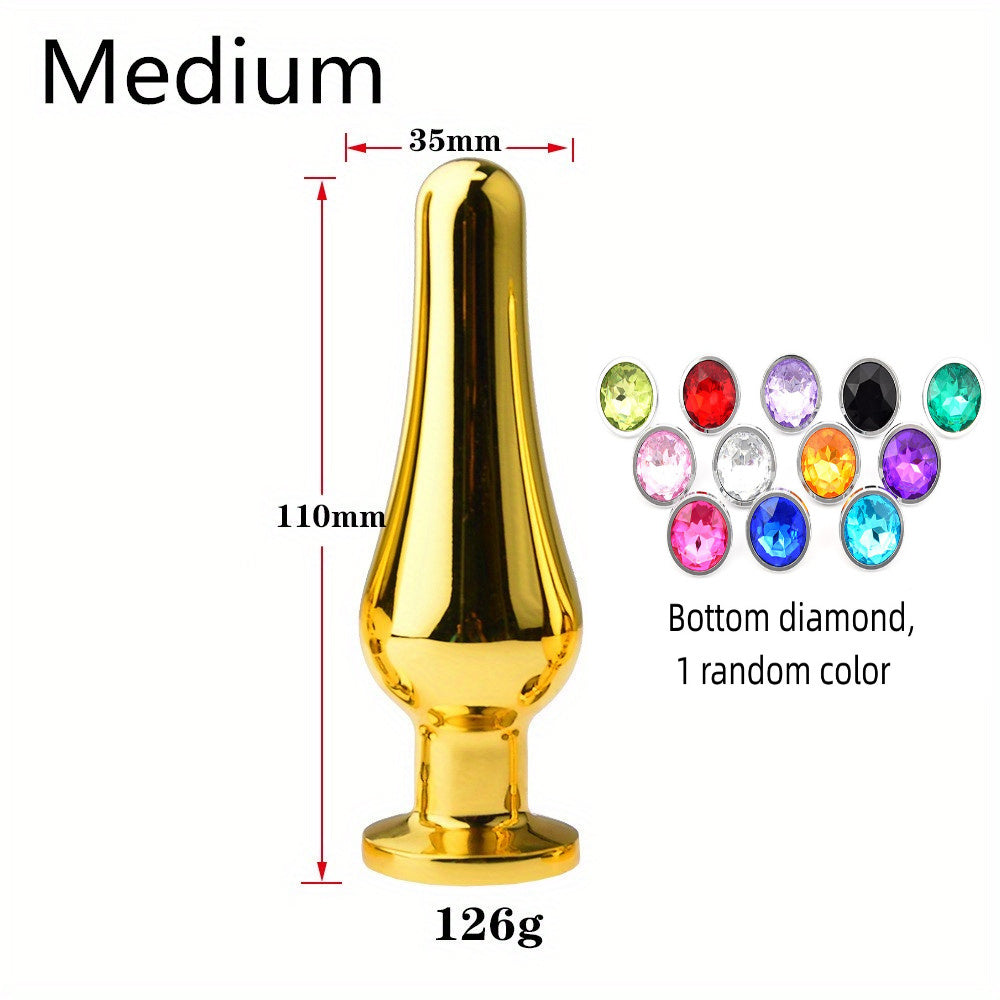 Large Metal Anal Plugs for Men and Women: Big Prostate Massagers, Sex Toys, Wireless, No Battery Required