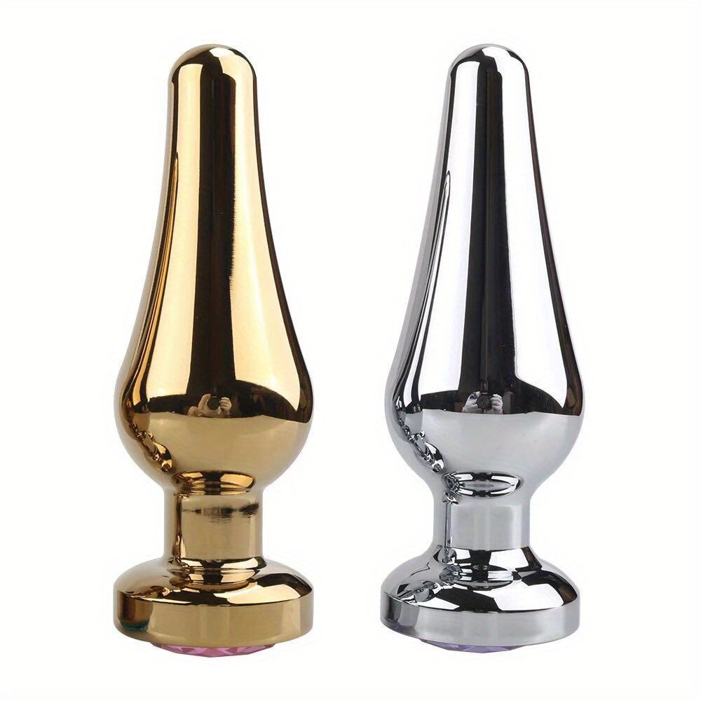 Large Metal Anal Plugs for Men and Women: Big Prostate Massagers, Sex Toys, Wireless, No Battery Required