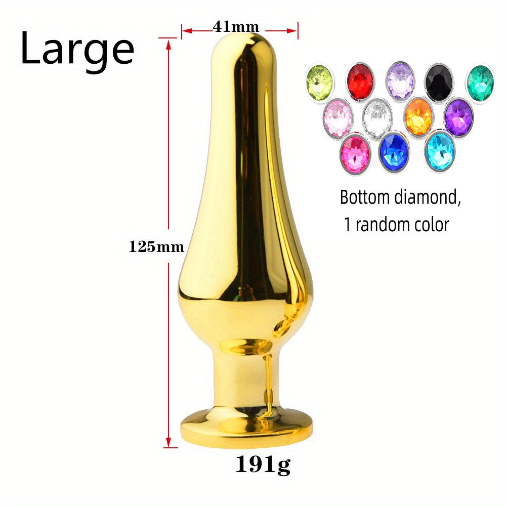 Large Metal Anal Plugs for Men and Women: Big Prostate Massagers, Sex Toys, Wireless, No Battery Required