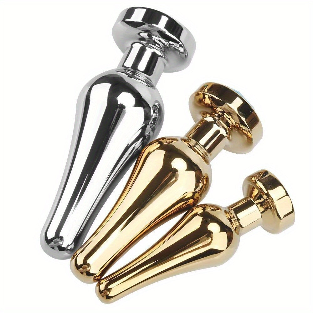 Large Metal Anal Plugs for Men and Women: Big Prostate Massagers, Sex Toys, Wireless, No Battery Required