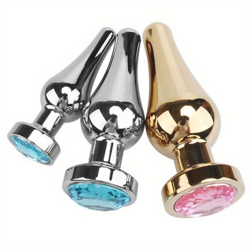 Large Metal Anal Plugs for Men and Women: Big Prostate Massagers, Sex Toys, Wireless, No Battery Required