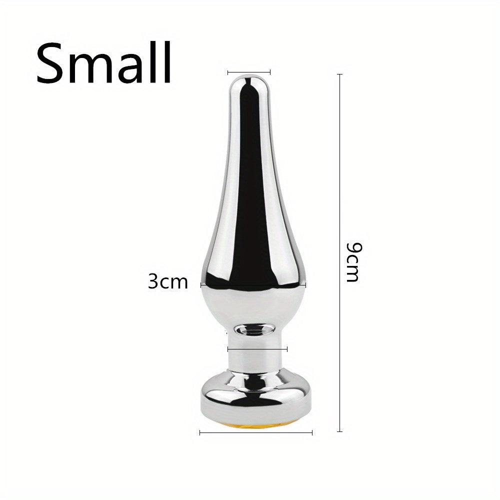 Large Metal Anal Plugs for Men and Women: Big Prostate Massagers, Sex Toys, Wireless, No Battery Required