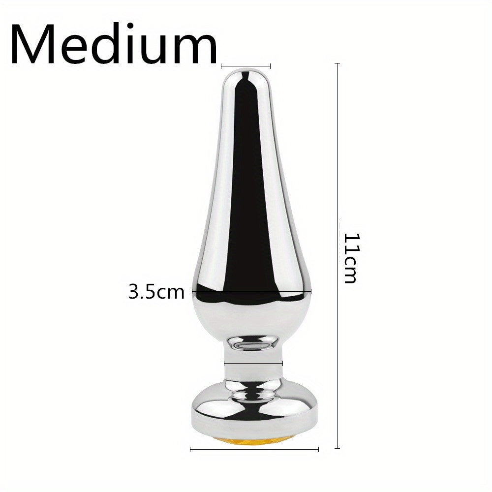 Large Metal Anal Plugs for Men and Women: Big Prostate Massagers, Sex Toys, Wireless, No Battery Required