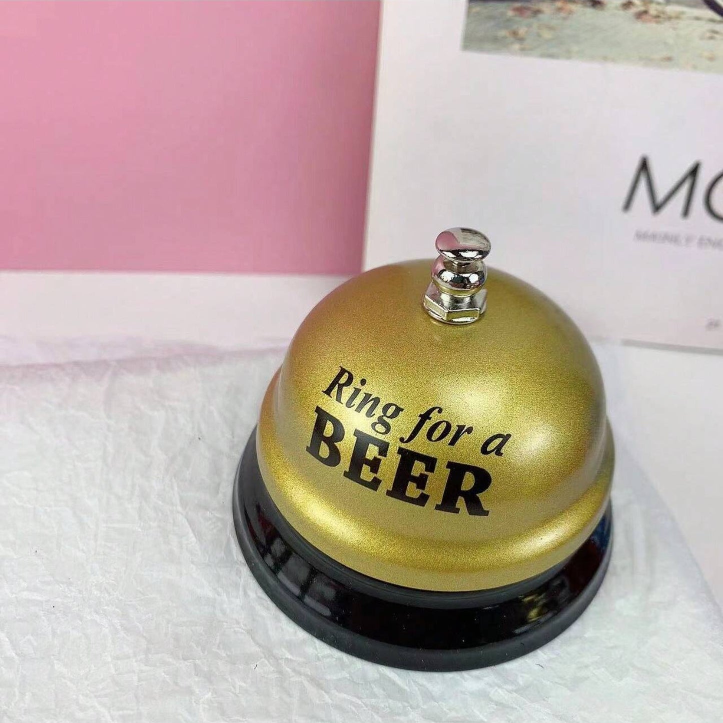 Colorful Iron Service Call Bell for Desk, Bar Counter - Perfect for Beer Reception, Parties & Weddings