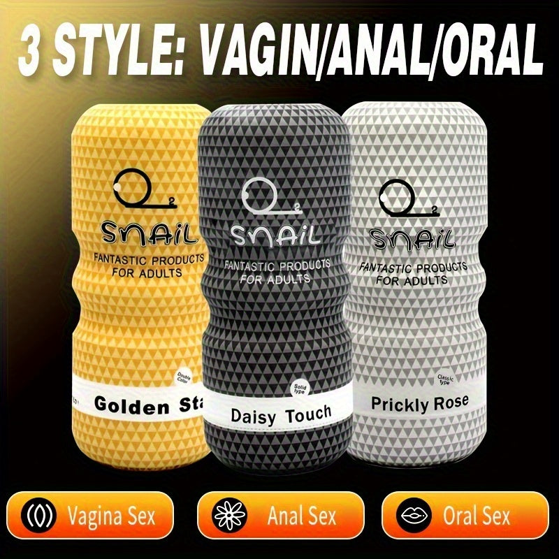 Fantastic Adult Products: Vagina/Anal/Oral Sex Toy - Golden Star, Daisy Touch, Prickly Rose - TPE Material, No Battery, Wireless, No Power Required