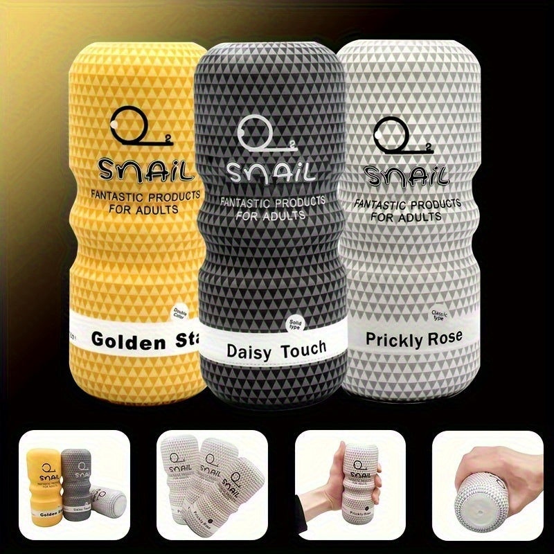 Fantastic Adult Products: Vagina/Anal/Oral Sex Toy - Golden Star, Daisy Touch, Prickly Rose - TPE Material, No Battery, Wireless, No Power Required