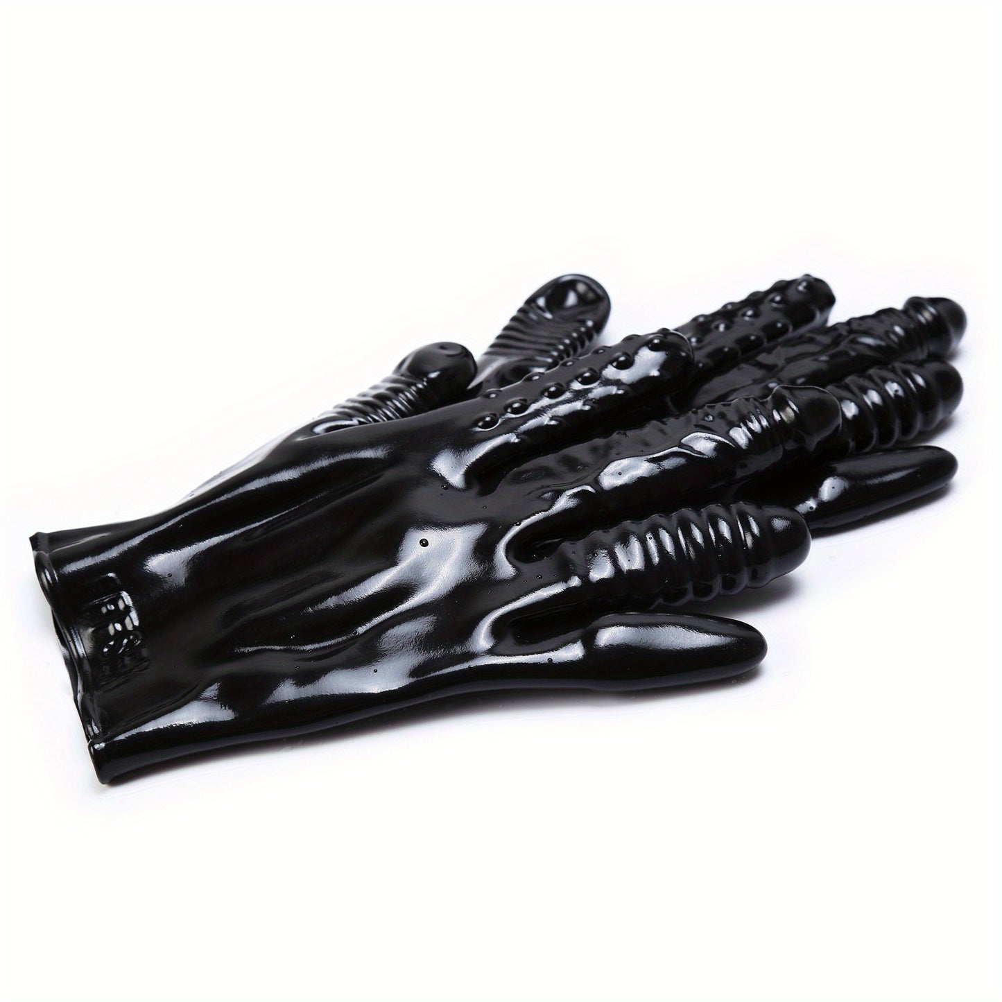 Black Silicone Gloves Multifunctional Stimulator Finger Massage Vagina Stimulator G-Spot Orgasm Sex Toys for Adult Couple Roleplay Game