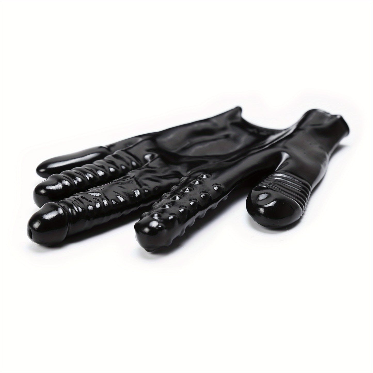 Black Silicone Gloves Multifunctional Stimulator Finger Massage Vagina Stimulator G-Spot Orgasm Sex Toys for Adult Couple Roleplay Game