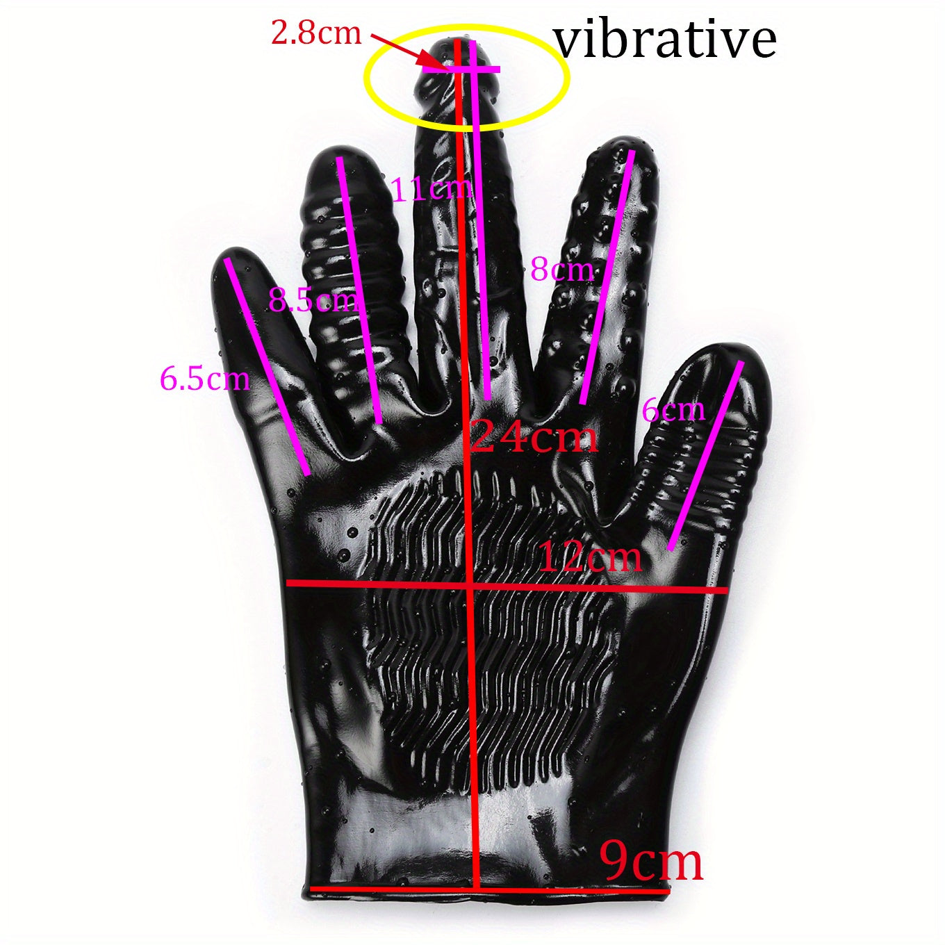 Black Silicone Gloves Multifunctional Stimulator Finger Massage Vagina Stimulator G-Spot Orgasm Sex Toys for Adult Couple Roleplay Game