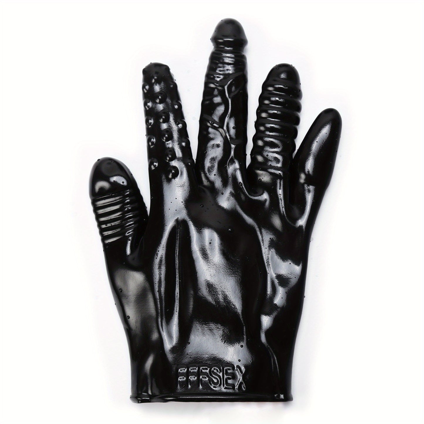 Black Silicone Gloves Multifunctional Stimulator Finger Massage Vagina Stimulator G-Spot Orgasm Sex Toys for Adult Couple Roleplay Game