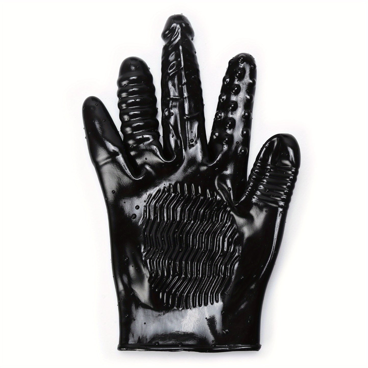 Black Silicone Gloves Multifunctional Stimulator Finger Massage Vagina Stimulator G-Spot Orgasm Sex Toys for Adult Couple Roleplay Game