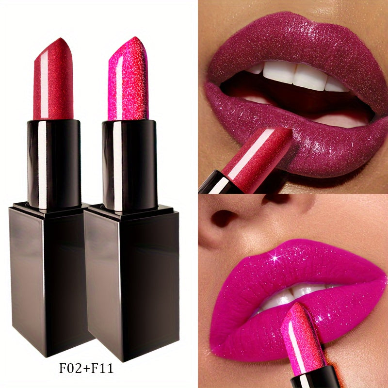Long-lasting Star Studded Dragon Fruit Lipstick, Not Easy to Stick to the Cup, Not Easy to Fade, Glossy and Radiant Lips, Lip Makeup, Beauty Cosmetics