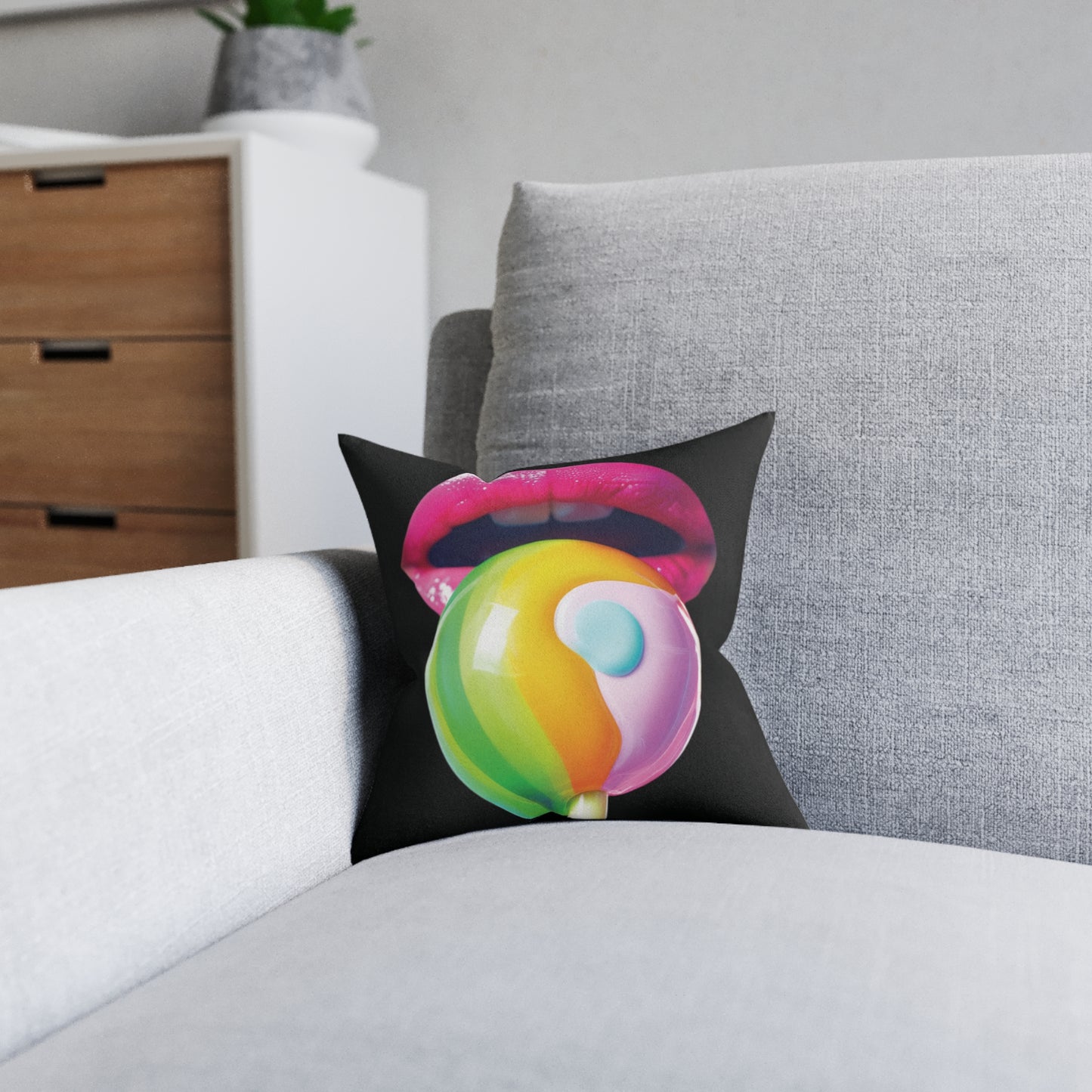Pink Mouth pillow I.