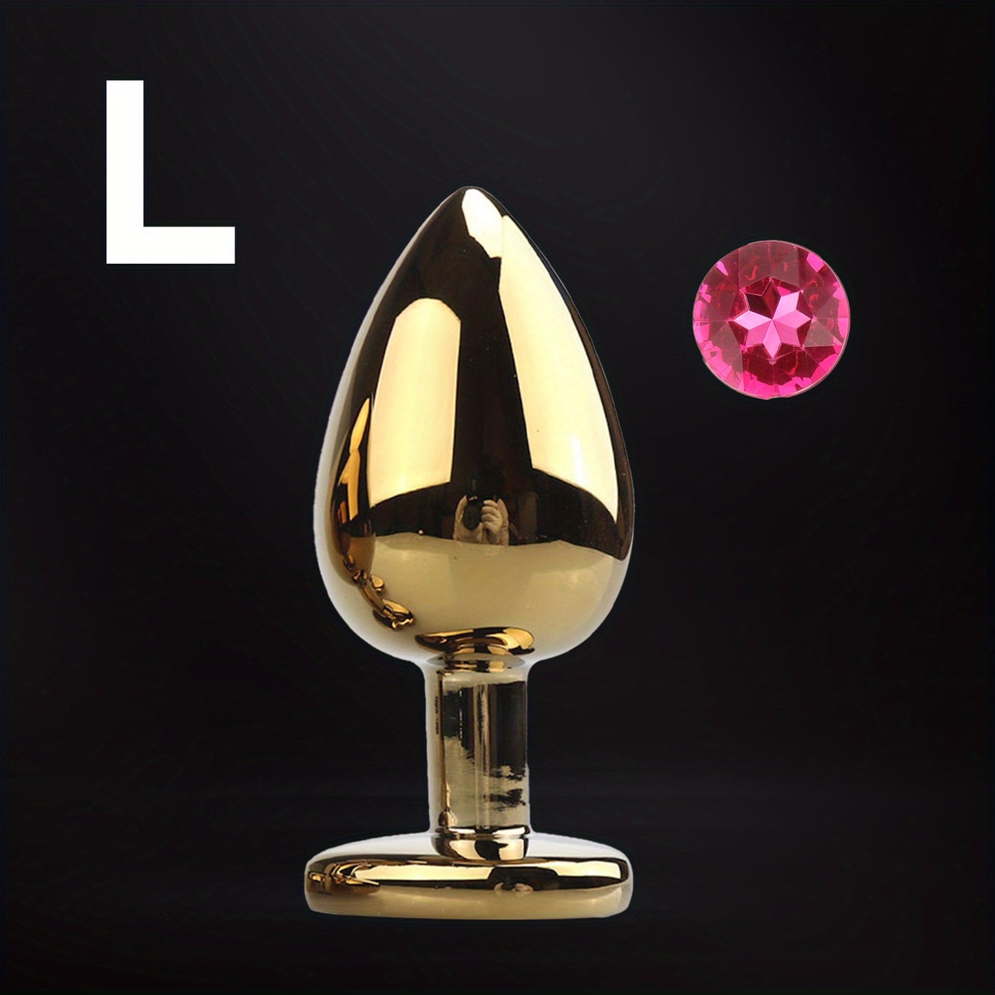 Unisex Sexy Metal Toys Anal Plug, Golden Mini Dildos Plug Toys With Jewelry Base Stimulation Massage Sex Tool For Orgasm Pleasure For Men Women SM Gay