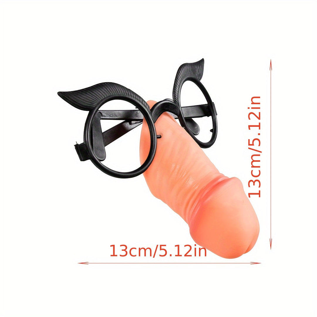 Fun Novelty Glasses - Solid Color, TPR Material, Hand-Washable - Perfect for Parties & Gags
