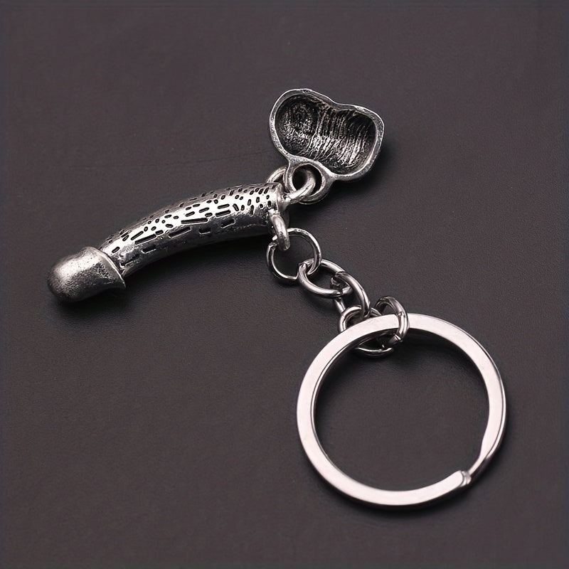 1piece Male And Female Reproductive Organ Keychain, Dildo & Vagina Design Fetish Pleasure Enhancing Sexy Toys, Funny Couple Keychain Party Accessories