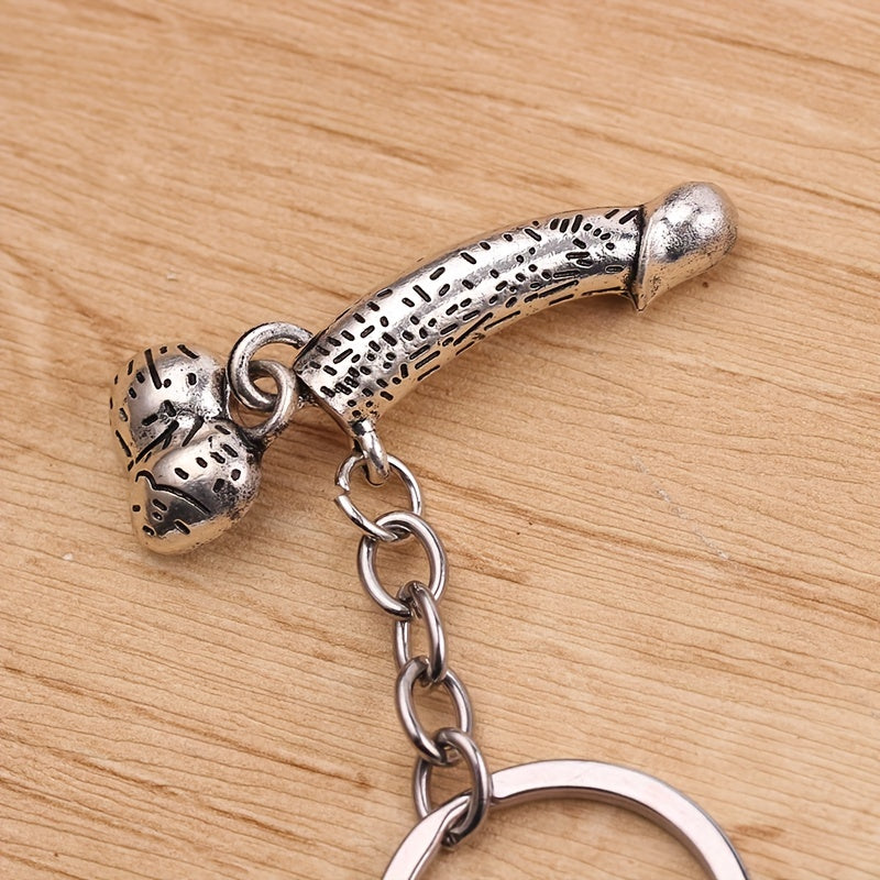 1piece Male And Female Reproductive Organ Keychain, Dildo & Vagina Design Fetish Pleasure Enhancing Sexy Toys, Funny Couple Keychain Party Accessories