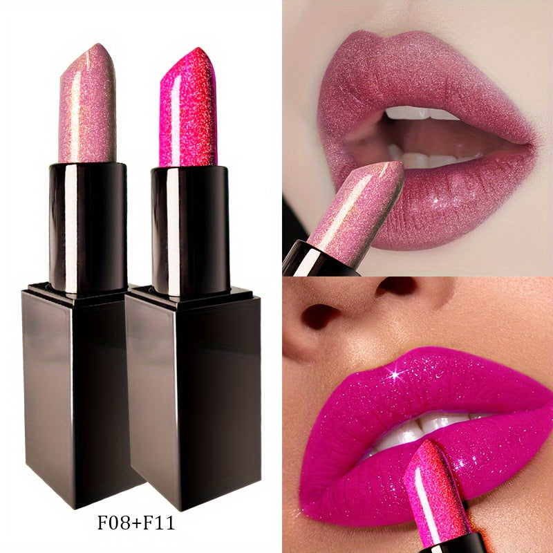 Long-lasting Star Studded Dragon Fruit Lipstick, Not Easy to Stick to the Cup, Not Easy to Fade, Glossy and Radiant Lips, Lip Makeup, Beauty Cosmetics