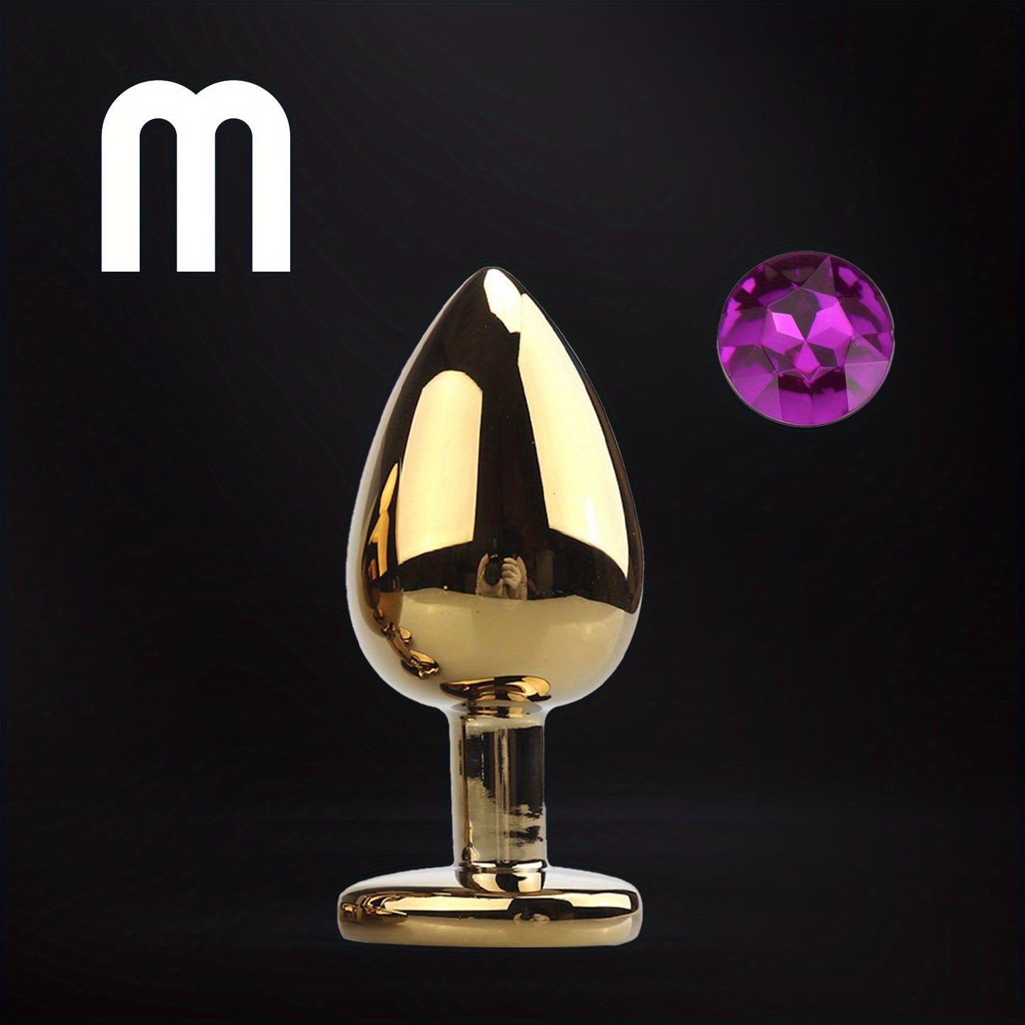 Unisex Sexy Metal Toys Anal Plug, Golden Mini Dildos Plug Toys With Jewelry Base Stimulation Massage Sex Tool For Orgasm Pleasure For Men Women SM Gay