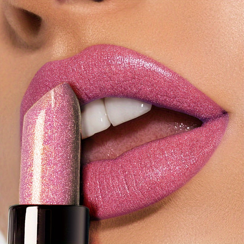 Long-lasting Star Studded Dragon Fruit Lipstick, Not Easy to Stick to the Cup, Not Easy to Fade, Glossy and Radiant Lips, Lip Makeup, Beauty Cosmetics