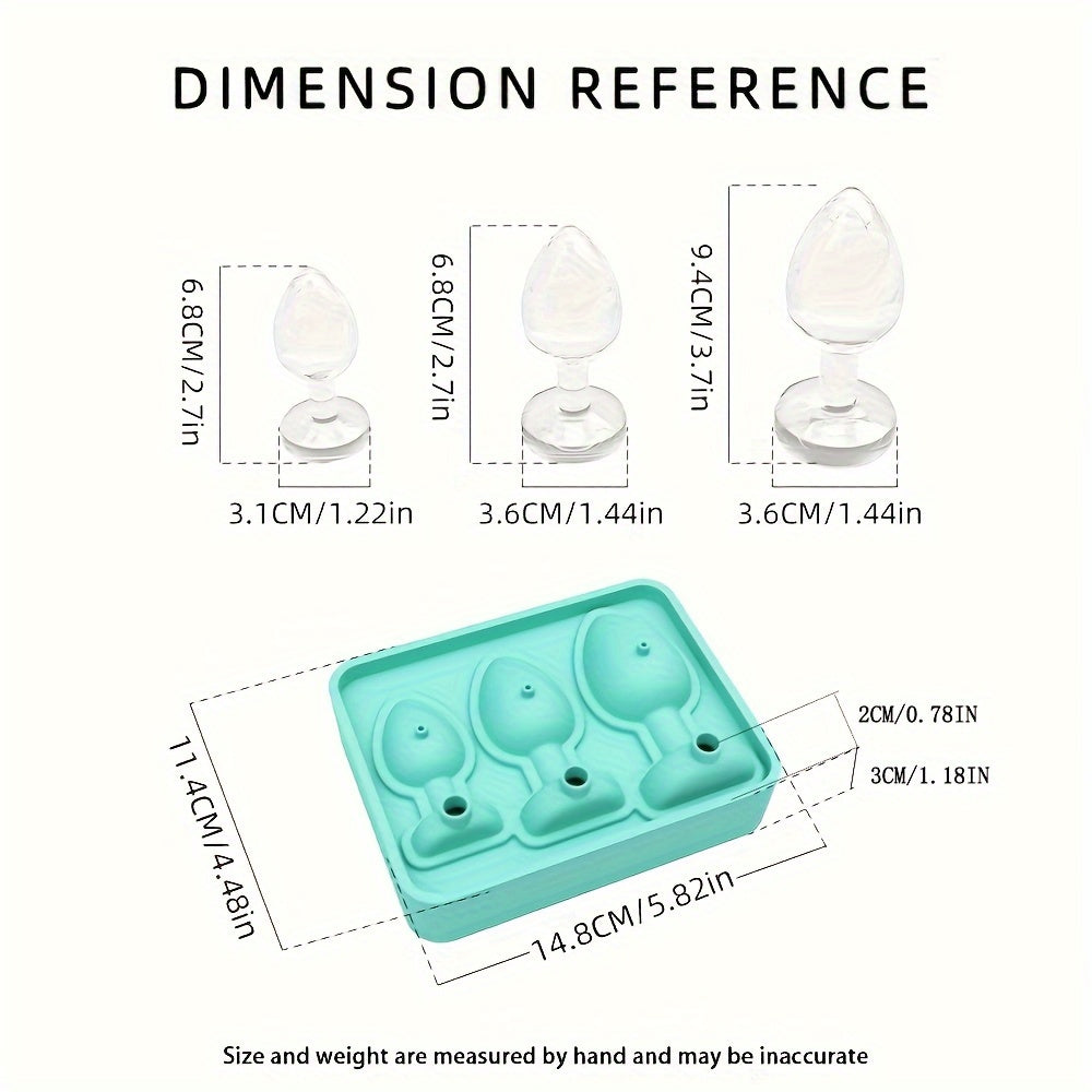 1pc Novelty Silicone Ice Molds, Fun Prank Party Ice Cube Molds, Anal Plug Shaped Ice Cube Tray, Reusable Silicone Ice Maker Molds - No Power Required!, Ice Molds Silicone