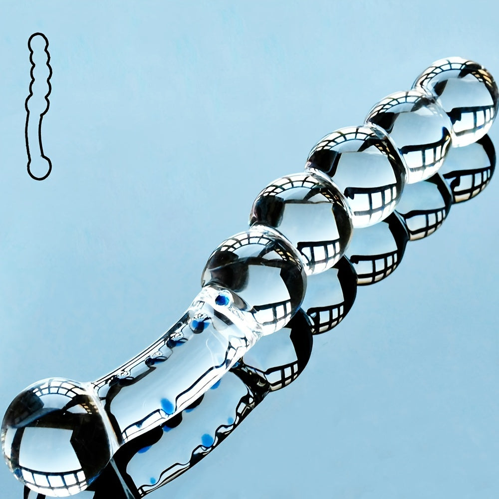Glass Crystal Dildo: Wireless Adult Toy for Men and Women - 20cm/7.87in Length