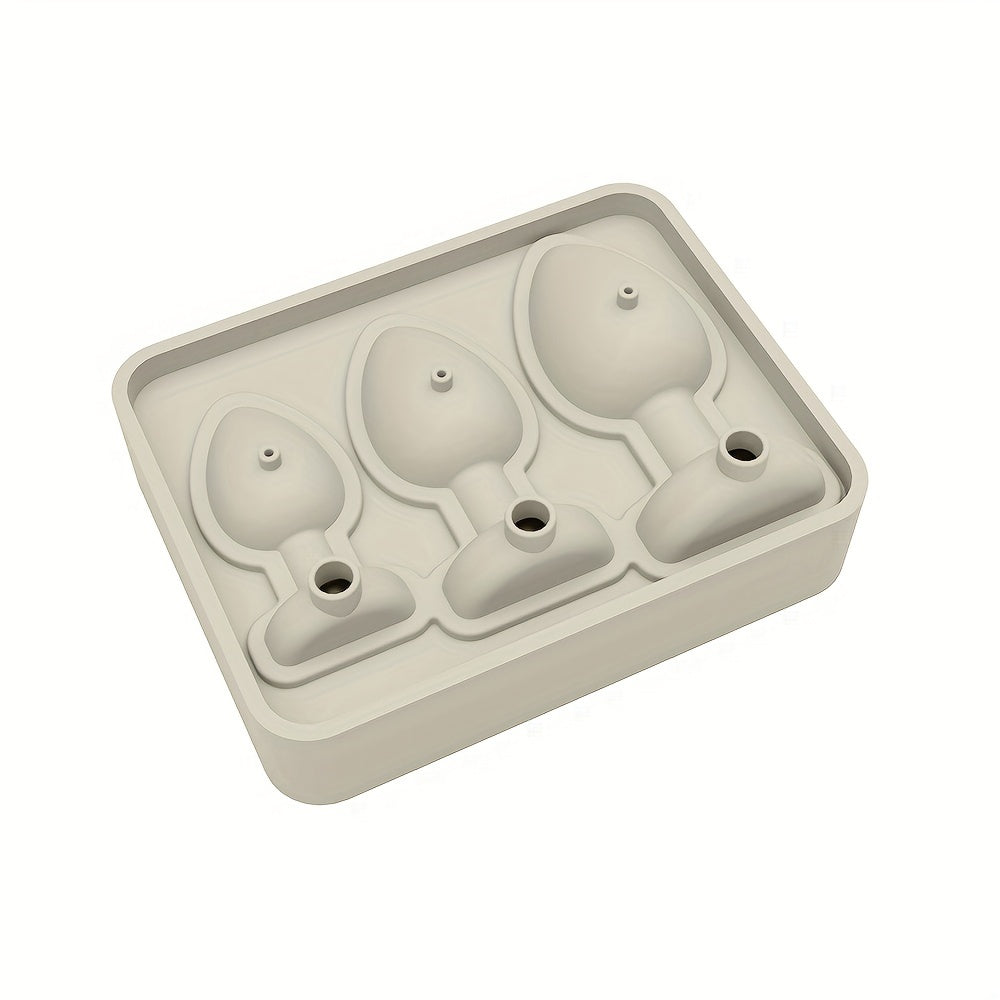 1pc Novelty Silicone Ice Molds, Fun Prank Party Ice Cube Molds, Anal Plug Shaped Ice Cube Tray, Reusable Silicone Ice Maker Molds - No Power Required!, Ice Molds Silicone