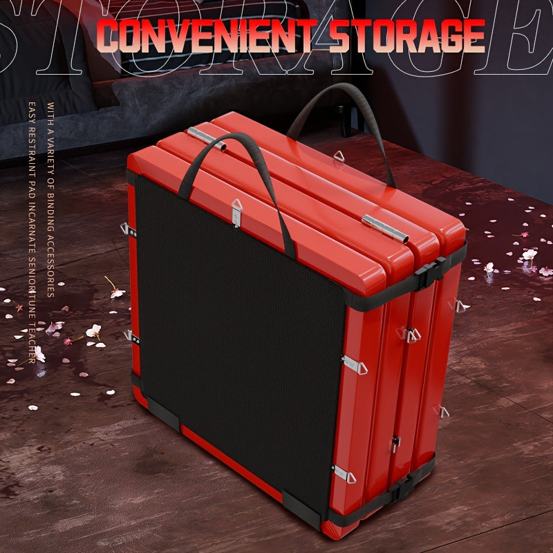 SM Folding Bed Black and Red Couple Bondage Props Portable Mat Sex Furniture