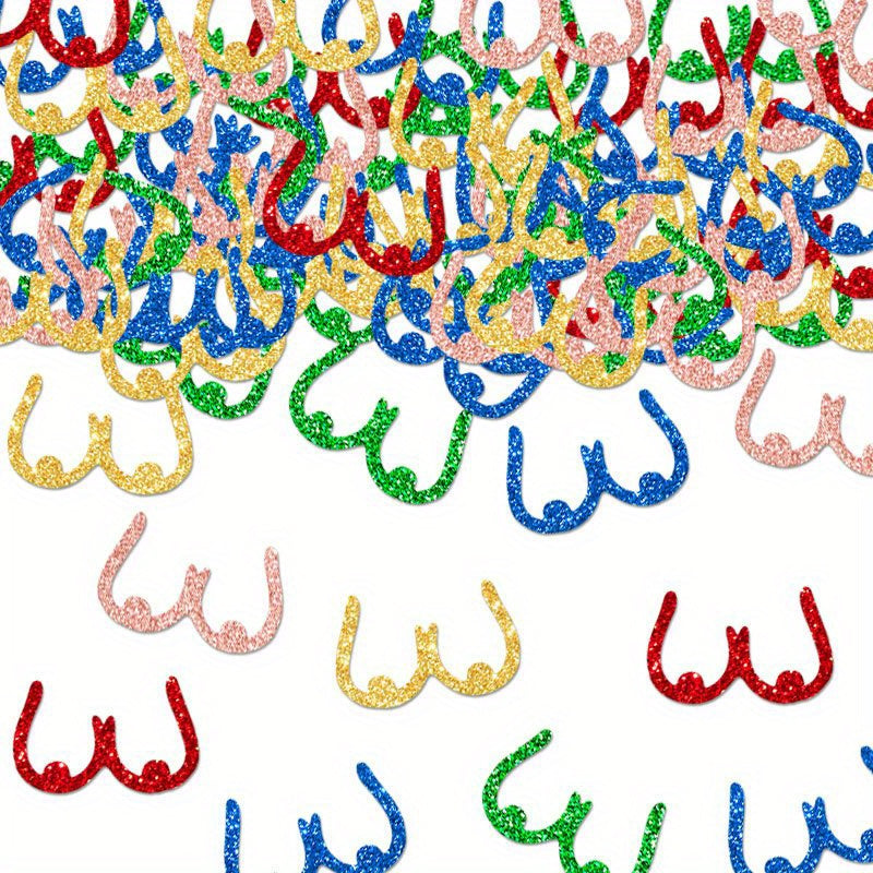 100pcs Vibrant Confetti Pack for Parties - Perfect for Birthdays, Bachelorette & Adult Celebrations - Mixed Colors with Sparkling Sequins