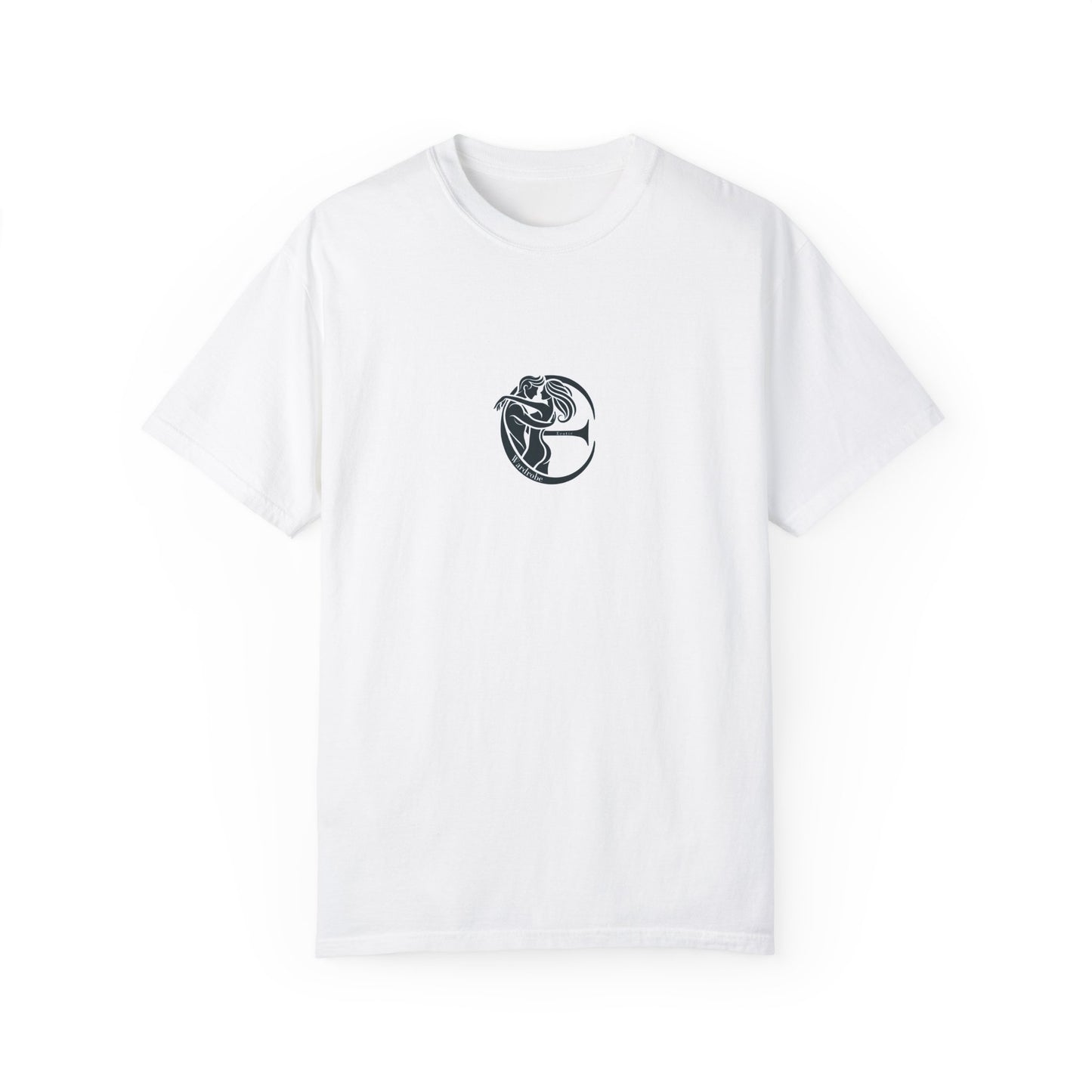 Unisex Garment-Dyed T-shirt with black logo