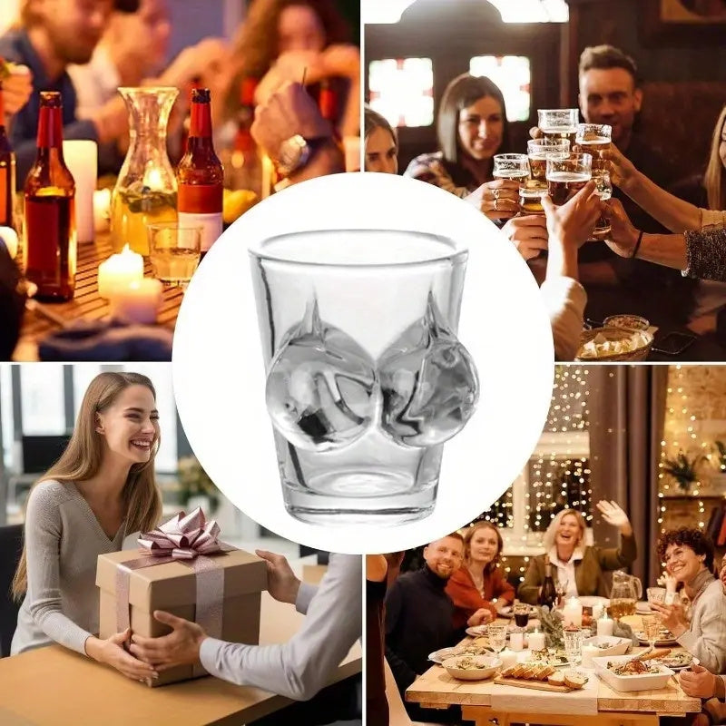 Funny Bikini Body-Shaped Whiskey Glass - Modern Crystal Drinking Cup for Wine Lovers, Perfect for Bachelor Parties & Birthday Celebrations, 3D, Non-traditional, Bar Decoration
