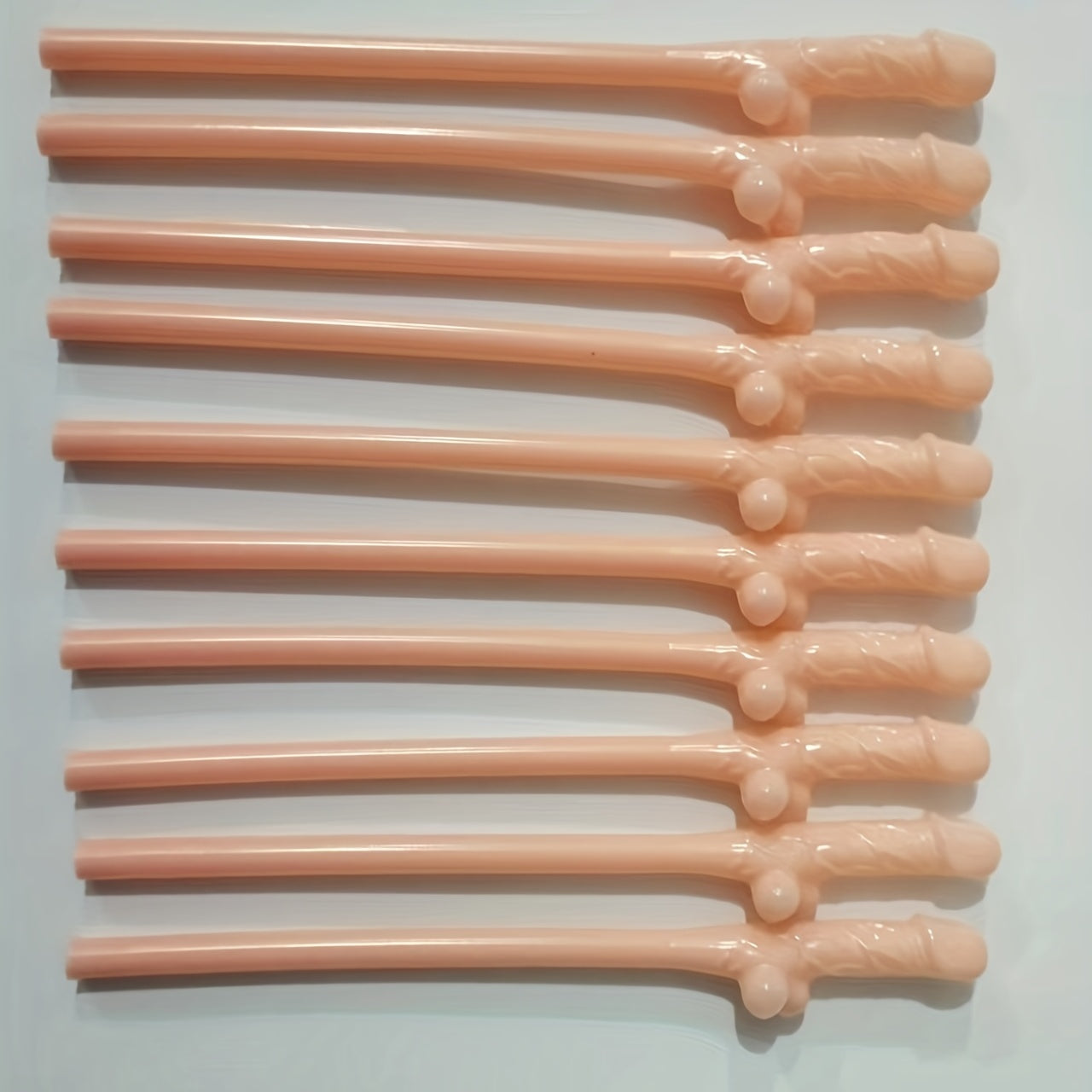 10pcs, Hen Party Brightly Coloured Willy Straws Adult Novelty Party Favors