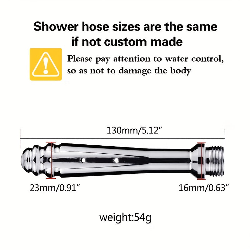 Solid Color Metal Anal Irrigator, Multifunctional Enema Cleaning Dilator, Easy to Clean, Hand Washable, Uncharged Sex Toy for Men and Women