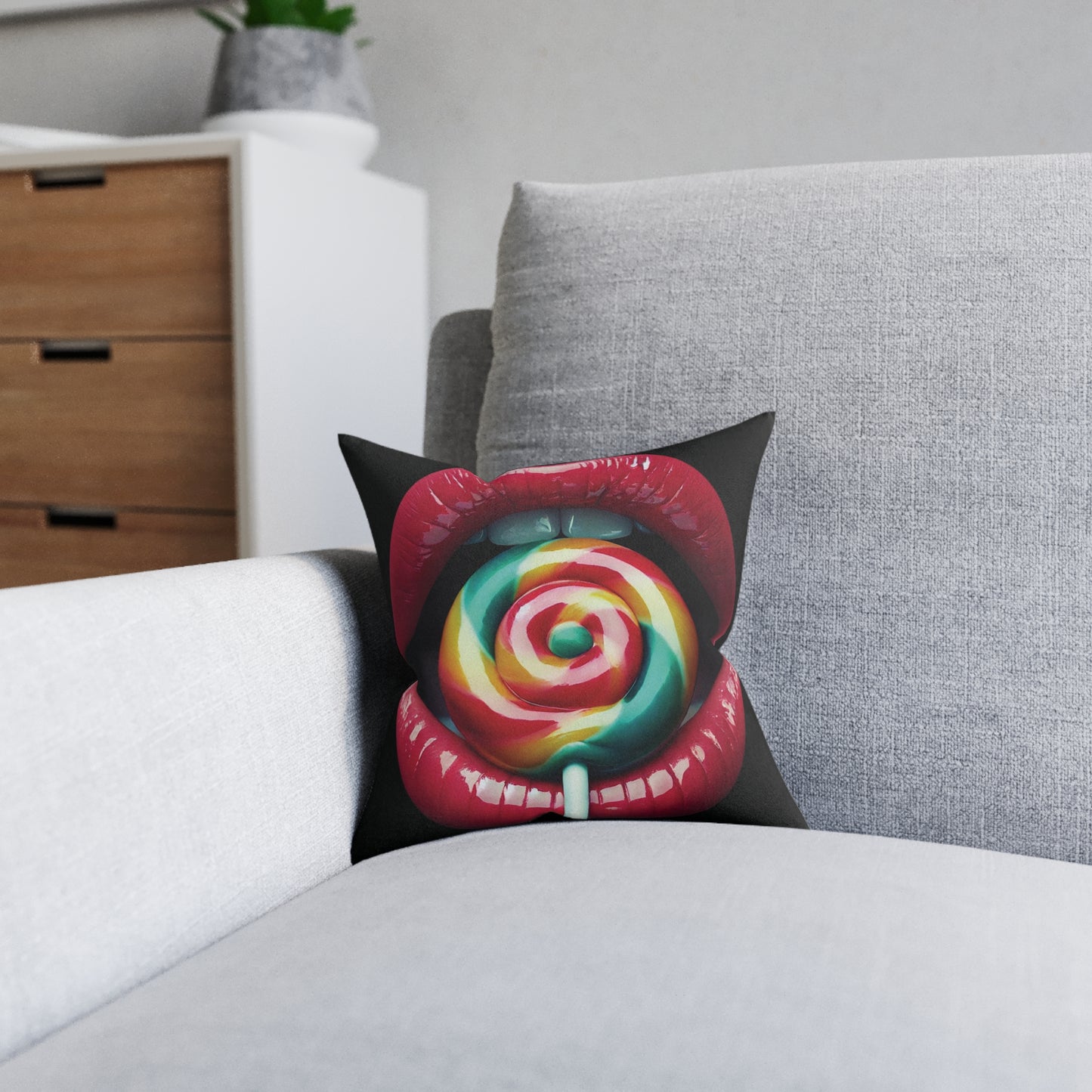 Red Mouth pillow II.