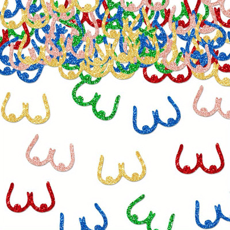 100pcs Vibrant Confetti Pack for Parties - Perfect for Birthdays, Bachelorette & Adult Celebrations - Mixed Colors with Sparkling Sequins