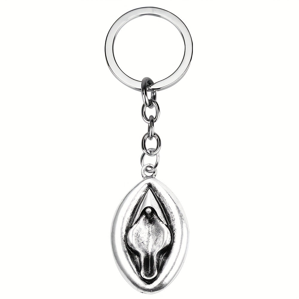 1piece Male And Female Reproductive Organ Keychain, Dildo & Vagina Design Fetish Pleasure Enhancing Sexy Toys, Funny Couple Keychain Party Accessories